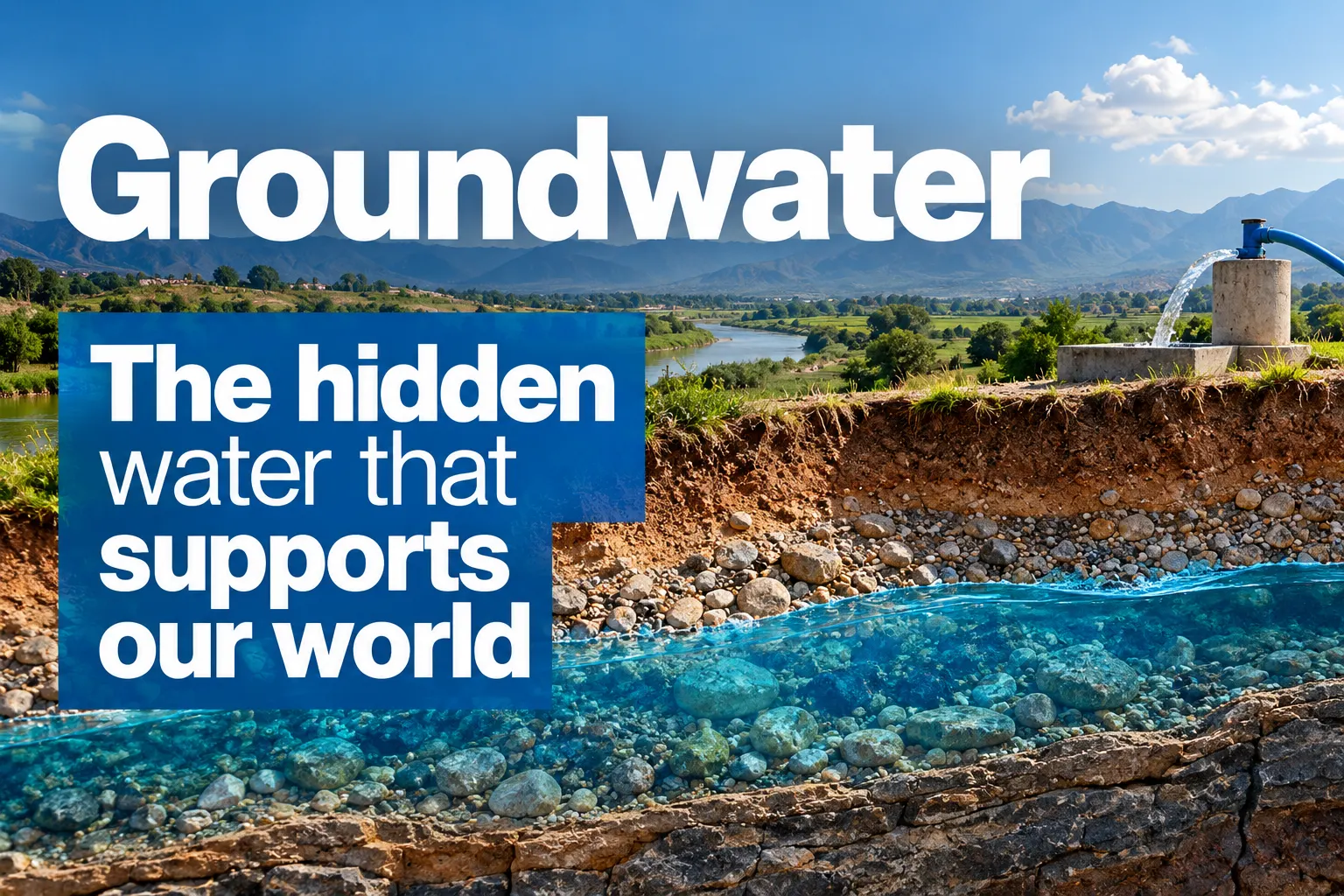 Groundwater beneath the Earth's surface